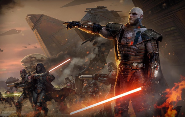 Воин со световым мечом в игре Star Wars The Old Republic