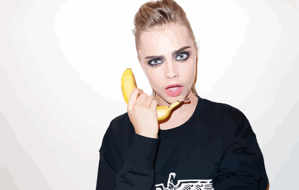 Девушка с бананом, Кара Делевинь