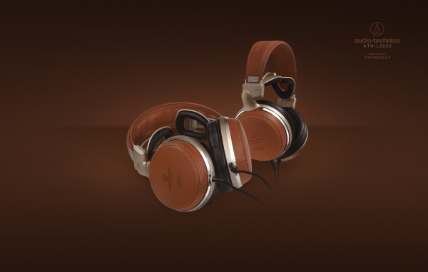 Коричневые наушники audio-technica