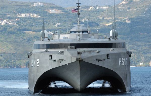 Скоростной военный корабль США