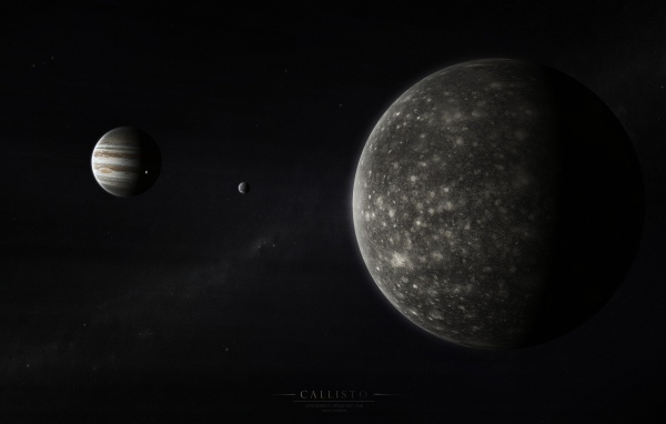 Спутник Юпитера Каллисто