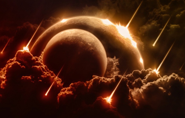 Планеты в облаке комет и метеоров