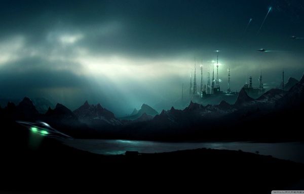 Мир инопланетной цивилизации