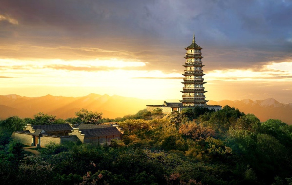 Пагода в юго-восточной Азии