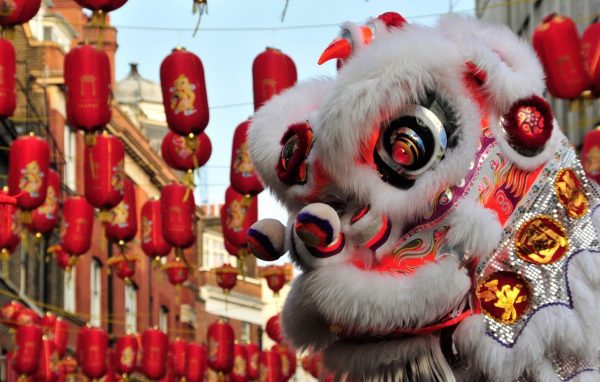 Украшение на улице в Китае