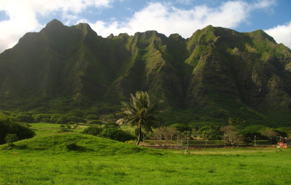 Гористая местность на Гавайях