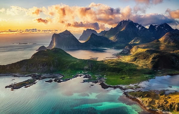 Сказочное побережье в Норвегии