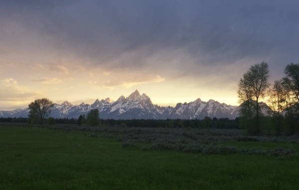 Горы в национальном парке Гранд Титон