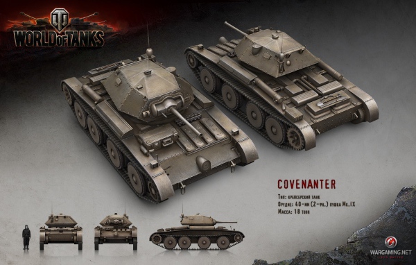 Крейсерский танк Ковенантер, игра World of Tanks