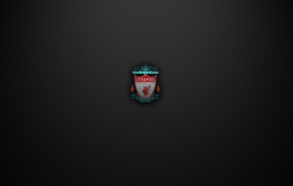 Логотип клуба Ливерпуль, черный фон