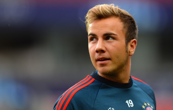 Марио Готце из футбольного клуба Бавария Мюнхен