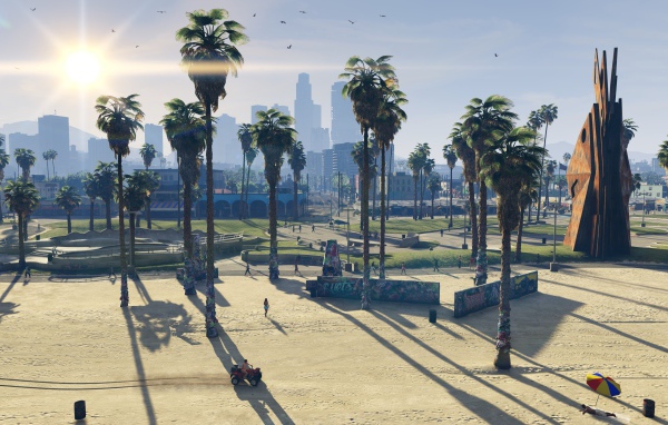 Пальмы на пляже, игра Grand Theft Auto V