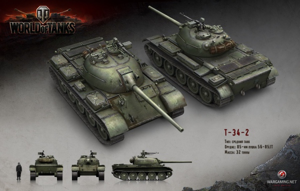 Танк Т-34, игра World of Tanks