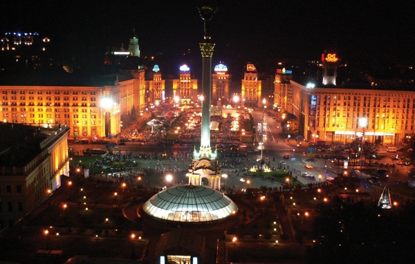 Центральная площадь Киева, Украина