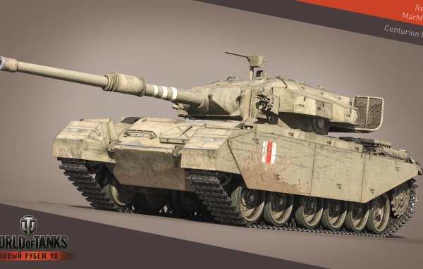 The game World of Tanks, tank Centurion MK-3