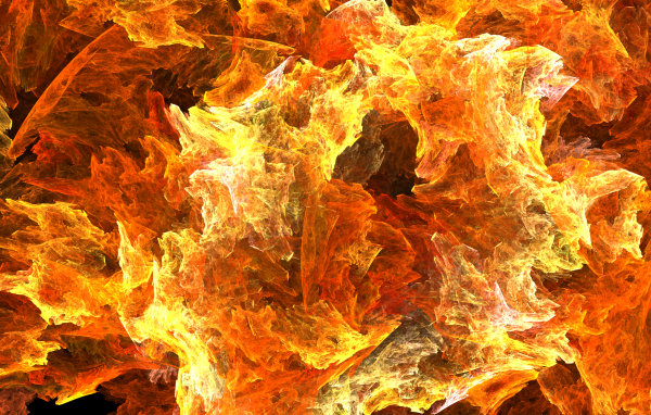 Красивая яркая огненная абстракция