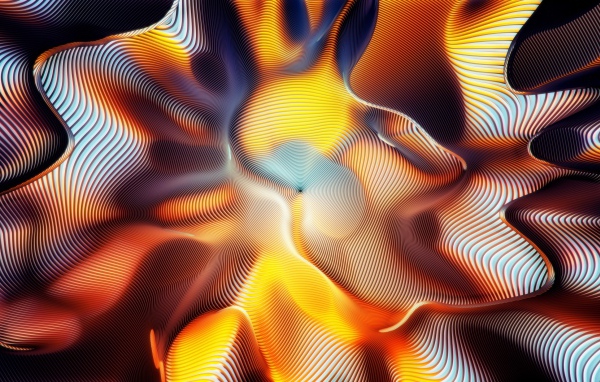 Разноцветная абстрактная червоточина 