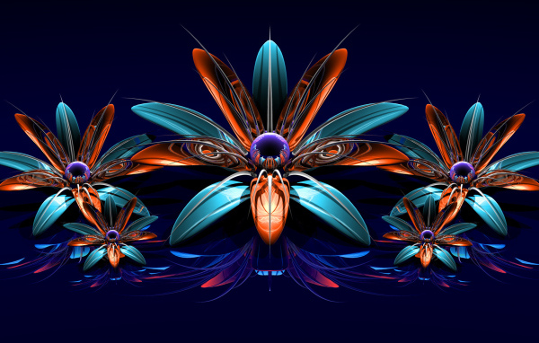 Фрактальные цветы