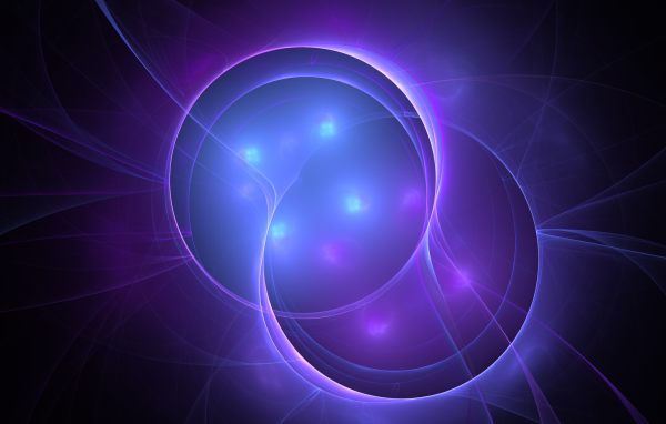 Сиреневые плазменные шары абстракция