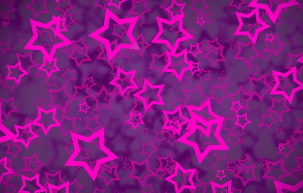 Много розовых звезд  