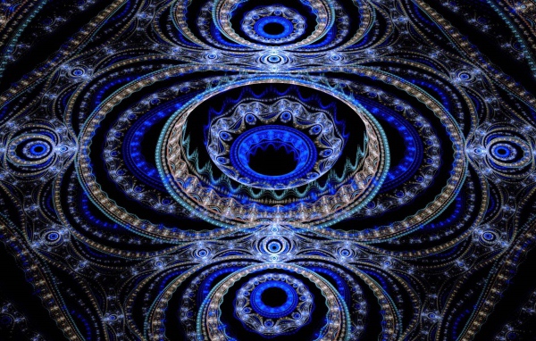 Разноцветный красивый фрактальный рисунок