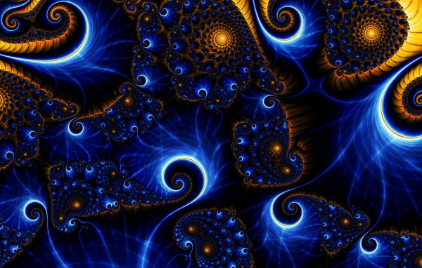 Разноцветные фантастические узоры 