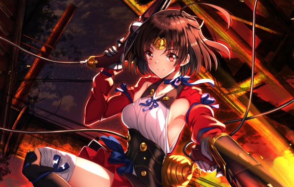 Девушка Мумэй аниме Кабанэри железной крепости 