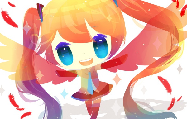 Девочка из аниме Вокалоид 