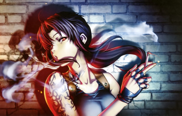 Девушка Реви аниме Чёрная лагуна 