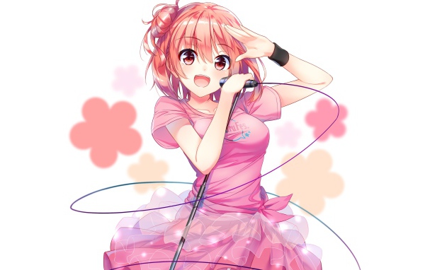 Поющая девушка Юи Юигахама аниме   