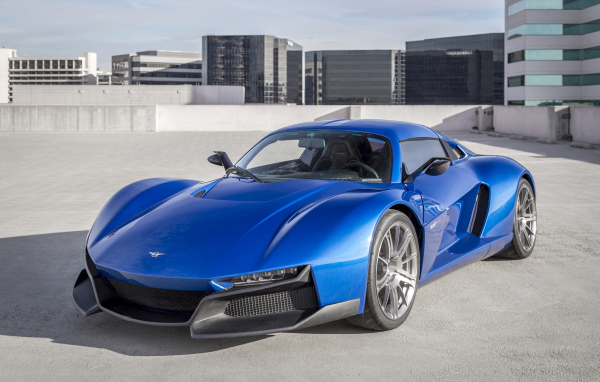 Стильный синий автомобиль Rezvani Beast Alpha, 2017 