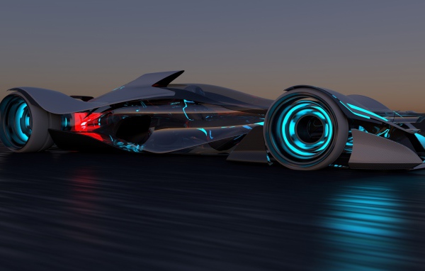 Гоночный автомобиль концепт Infiniti Synaptiq, 2029