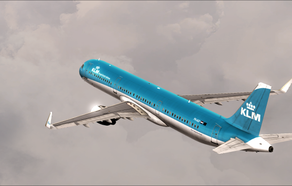 Пассажирский самолет Airbus A321-200 авиакомпании KLM