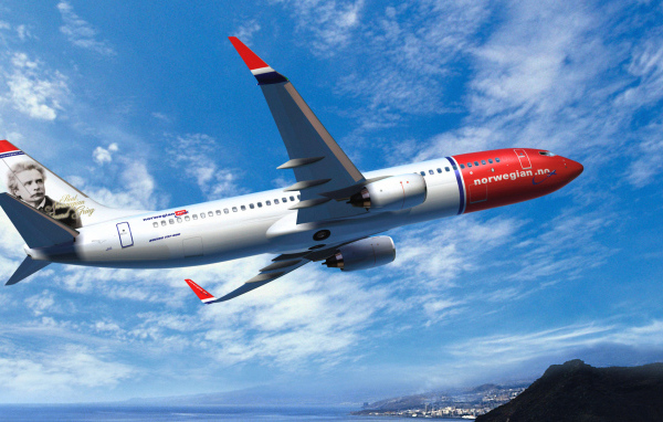 Takeoff Boeing 737 airline Norwegian Air