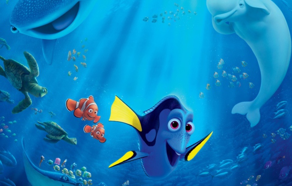 Синяя рыбка Дори мультфильм студии Пиксар 