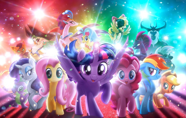 Персонажи популярного мультсериала  Мой маленький пони