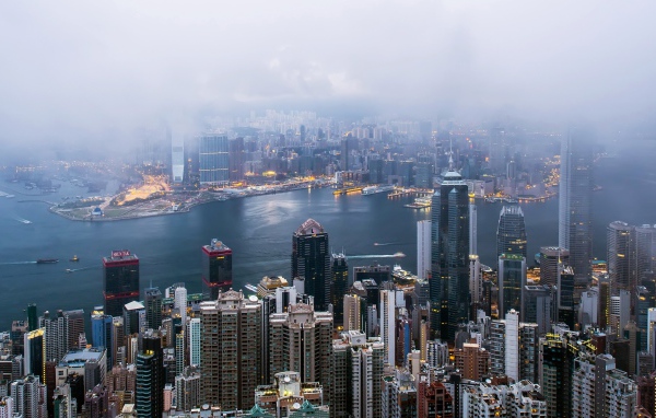 Панорама города Гонконг 