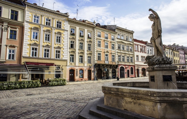 Центральная площадь Рынок город Львов 