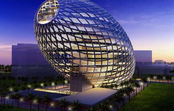 Ультрасовременное здание-яйцо Cybertecture Egg в Мумбае, Индия 