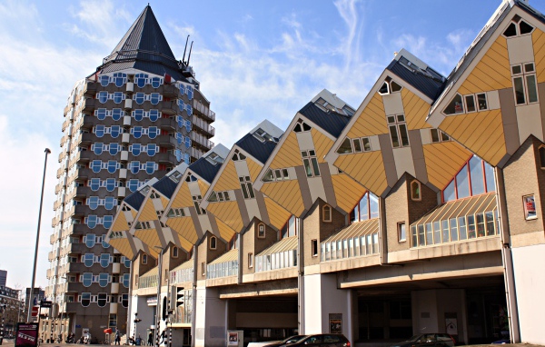 Необычные кубические дома, Роттердам 