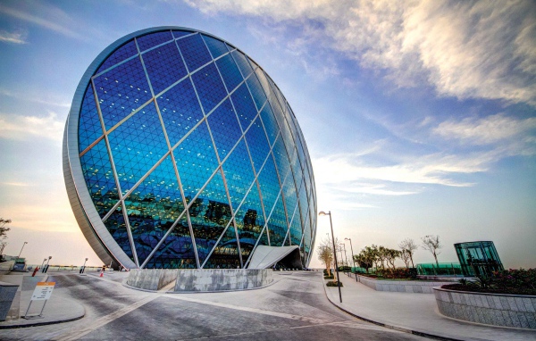 Необычный небоскреб Aldar HQ, Абу-Даби. ОАЭ 
