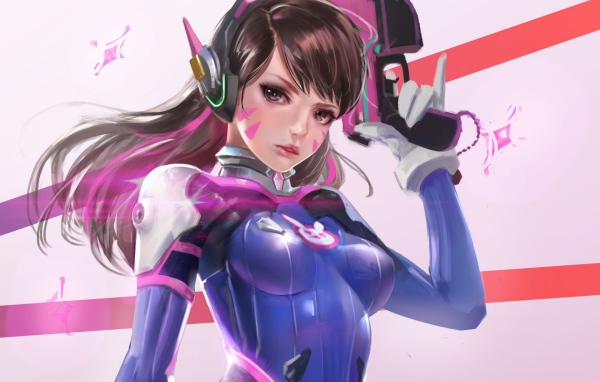 D.Va боец персонаж игры Overwatch 