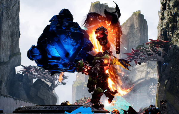 Боец ближнего боя Кранч персонаж игры Paragon 2017 