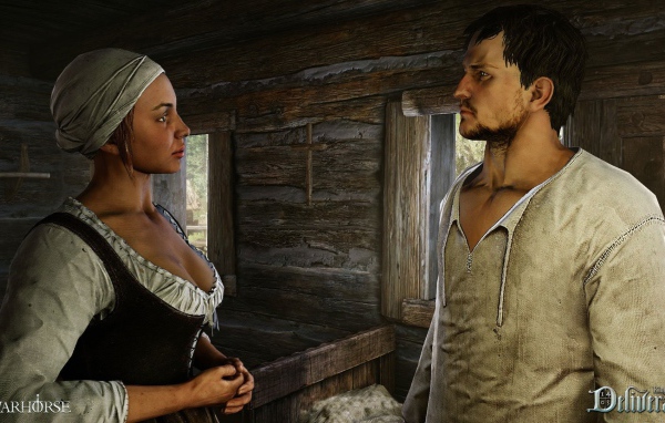 Мужчина и женщина персонажи игры Kingdom Come Deliverance 2017 