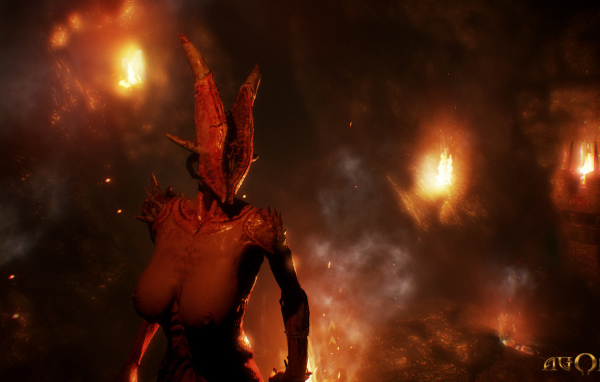 Красная богиня персонаж игры Agony 