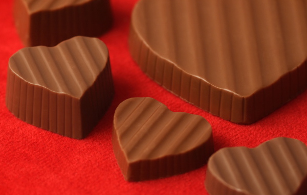 Вкусные шоколадные сердечки 