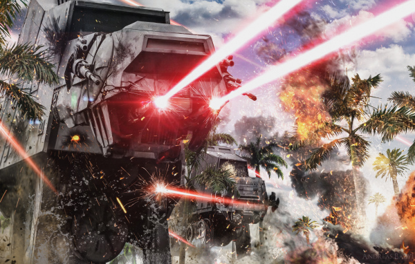 Боевая машина AT-AT фильм Изгой-один. Звёздные войны Истории 