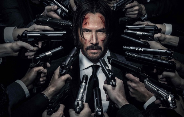 Киану Ривз под прицелом фильм Джон Уик 2 