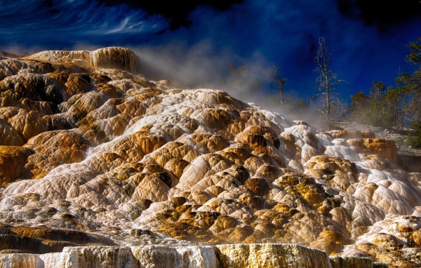 Мамонтовы горячие источники, Йеллоустоун. Дакота
