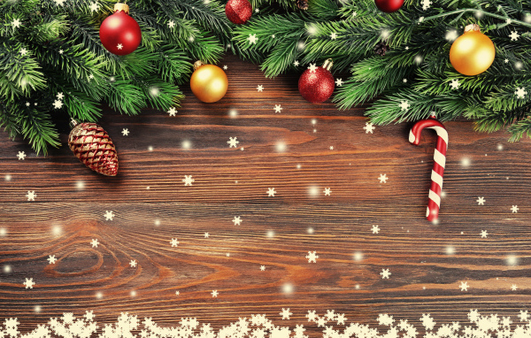 Красивый шаблон для новогодней открытки